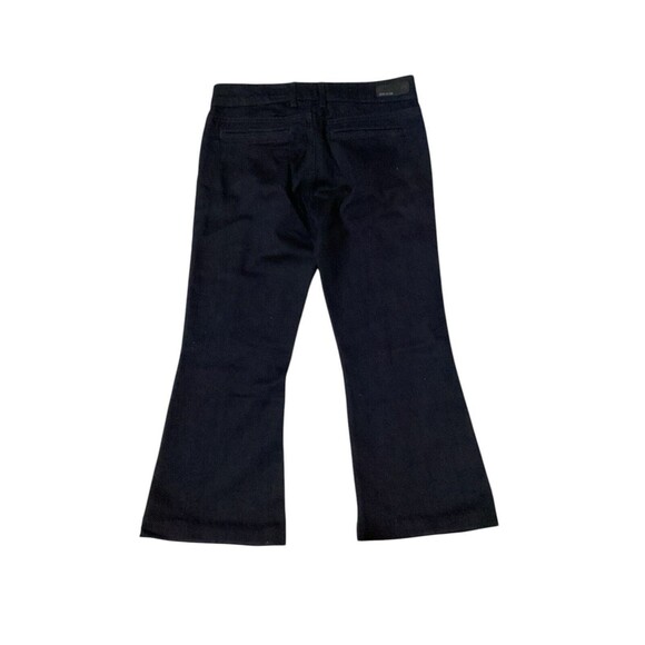 Adriano Goldschmied The Mia Pintuck Flare Dark Wash Jeans HEMMED Cropped 26 - Picture 2 of 10